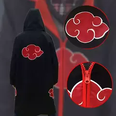 Naruto uchiha itachi cosplay trajes anime longo manto casaco robe trincheira ninja halloween carnaval festa grupo roupas capa presentes - comprar online