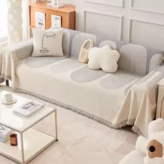 Imagem do Universal Chenille Couch Cover Capa de almofada do sofá à prova de poeira Anti-cat Scratch Protection Cobertor do sofá Tapete