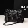 Bolsa Lingge de ombro único para mulheres, estilo transversal diagonal, bolsa de corrente, bolsa crossbody