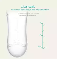 Recém-nascido Silicone Squeezed Milk Bottle, Food Grade, Training Spoon, Baby Grain, Supplement Alimentador, Seguro e Prático