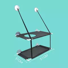 Rede para gatos, janela, cama, gatinho, assento ensolarado, montagem suspensa, sofá para gatos, túneis de dois andares, ventosa, parede, suspensão para animais de estimação