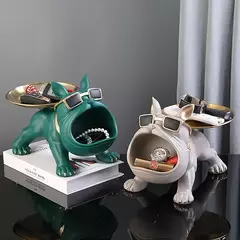 Caixa De Armazenamento De Estátua De Cachorro Estatueta De Bulldog, Ornamento De Animal, Artesanato De Resina, Escultura De Arte, Decoração De Casa, Cachorro - Wolf Magazine