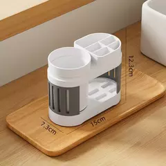 Conjunto Copo Escova de Dentes e Enxaguante Bocal, Prateleira de Creme Dental, Simples e Avançado, Tudo-em-Um, Lavagem do Banheiro, Porta-copos, Novo - comprar online