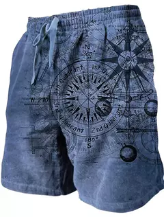 Royal Knight-Shorts de praia com secagem rápida masculina, calça casual masculina de musculação, verão street jogger, ginásio cintura baixa sexy sunga - comprar online