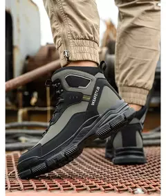 Sapatos de segurança leves impermeáveis masculinos, sapatilha à prova de perfurações, sapato de aço, botas indestrutíveis - Wolf Magazine