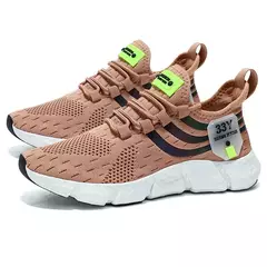 Imagem do Calçado esportivo respirável masculino, tênis leve, masculino em vulcanização, tênis ao ar livre, corrida, caminhada, verão