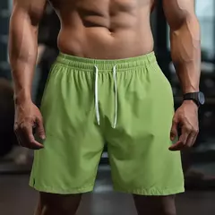 UETEEY-Calças curtas finas leves para homens, shorts masculinos com cordão, desgaste de ginástica, corrida, agachamento, fitness, secagem rápida, quente na internet