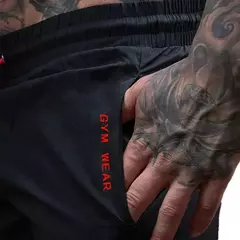 Calça de treino respirável masculina, calção de ginástica, moletom fino, esportes de maratona, moda verão 2024 - comprar online