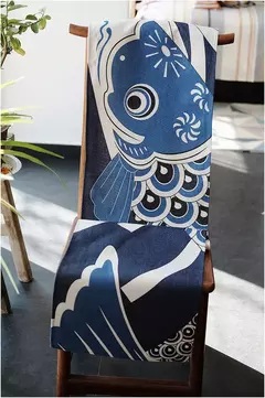 Simples chinês Lotus Table Runner, japonês Wave Table Flag, Koi Fish Toalha de Mesa, Acessórios para Cerimônia do Chá, Estilo Nacional na internet