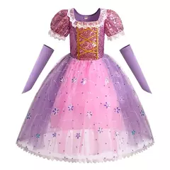 Crianças elsa ariel traje meninas quarta-feira dança disfarce crianças rapunzel vestido elegante barbi cosplay halloween fantasia 3-12t
