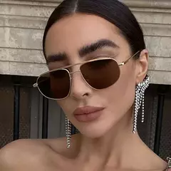 Óculos de sol clássicos para homens e mulheres, design de marca de luxo, Trendy Shades, UV400 Goggles, 2022 - Wolf Magazine