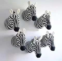 3D Animal Wall Mount for Children, Stuffed Toys for Kids, Nursery Wall, Home Decor Acessórios, Presentes de aniversário, Zebra, Elefante, Girafa na internet