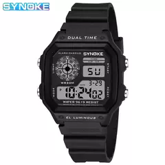SYNOKE-Digital relógios para mulheres, luminoso, multifunções, impermeável, cronógrafo, relógio de pulso, ao ar livre, meninas, estudante, esportes, nova moda - comprar online