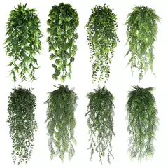 Persian Fern Leaves Vines, Planta Artificial Pendurada, Folha De Plástico, Grama, Festa De Casamento, Parede, Varanda, Decoração De Quarto De Casa, 90cm - loja online