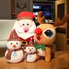 Lovely Christmas Stuffed Doll for Kids, Papai Noel, Elk, Snowman, Plush Decor Toys, Decoração para casa, PP Cotton, Festival Gifts