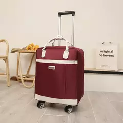 Mulheres Viagem Trolley Bagagem Mala, Sacos De Rolamento Multifuncional, Mochila Com Rodas, Mala Impermeável - Wolf Magazine