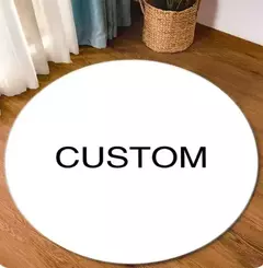 Personalizado CD Cartoon Round Carpet, Sports Room Decoration, Living Room Mat, Sofá Blanket, Bed Mat na internet