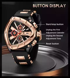 Imagem do LIGE-Relógio impermeável masculino do esporte, quartzo, relógios de pulso, negócios, relógios de pulso Big Dial, Relogio masculino com caixa, original, luxo