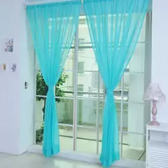 Romântico Quarto Gaze Cortina, Sala, Home Decor, Janela Sheer, Voile Cortinas, Janelas Tulle, Cortinas de porta
