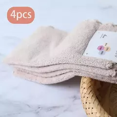 25x25cm 4 peças ultra-finas de fibra doméstica limpeza rosto desenhos animados de alta qualidade misturado com toalhas cachecol de toalha infantil na internet