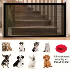 Cercas de barreira para cães de estimação, com 6 peças de gancho, rede isolada para animais de estimação, portão de escada, novo cercadinho dobrável de malha respirável para cerca de segurança de cães na internet