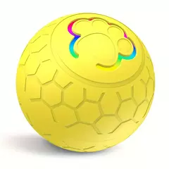 Bola de brinquedo para cachorro inteligente, bola eletrônica interativa para animais de estimação, usb, bola de brinquedo automática com luzes rgb, produto para cachorro e gato