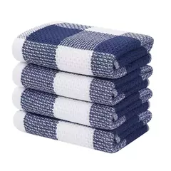 Homaxy-Super Absorvente Algodão Toalhas De Cozinha, Toalha De Microfibra Macia, Secagem Rápida, Lavar Pano De Limpeza, Doméstico, 4Pcs na internet