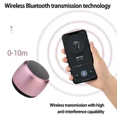 Mini alto-falante bluetooth som hd com baixo menor alto-falante sem fio para telefone pc tablet com botão selfie função de chamada bonito - loja online