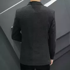 Jaqueta britânica de terno fino masculina, blazer de alta qualidade, tendência simples de moda empresarial, melhor homem cavalheiro na internet