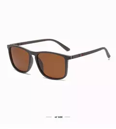Óculos de sol quadrados polarizados para homens e mulheres, óculos de sol com armação grande, óculos de pesca clássicos - comprar online