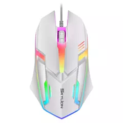 SKYLION F1 Wired 3 Teclas Mouse Iluminação Colorida Jogos e Escritório Para Microsoft Windows e Apple IOS System