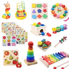 Brinquedos Montessori para Crianças, Jogos de Desenvolvimento, Puzzle para Crianças, Brinquedo Educativo, Menino, Menina, Bebê, 1, 2 anos, 3 anos