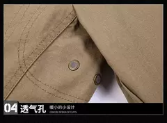 Primavera e Outono Novos Homens Retro Cor Sólida Terno de Negócios Largo Solto Três-breasted Terno Multi-bolso Ocasional Regular Jacket Coat - comprar online