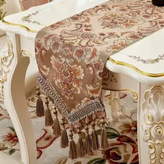 Toalha De Mesa Floral Bordada, Corredor De Mesa De Luxo Europeu, Placemats De Jantar Jacquard, Corredores De Café Em Casa na internet