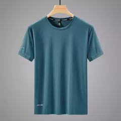 T-shirt desportiva de secagem rápida masculina, top casual branco, t-shirt de mangas curtas, roupa de ginástica, plus size 6XL 7XL 8XL 9XL, verão, 2024 - Wolf Magazine