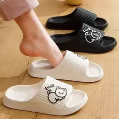 Imagem do Flip-flops para mulheres, sandálias de praia, chinelos de banho, plataforma grossa, slides para senhoras, interior, exterior, verão, 2022