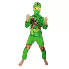 Anime ninja cosplay trajes menino macacões crianças fantasia halloween natal festa roupas ninja super-herói streetwear ternos - Wolf Magazine