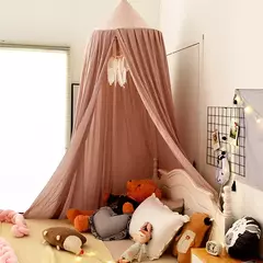 Rede Mosquiteira Pendurada para Crianças, Berço Cortina, Tenda Pendurada, Decoração de cama, Menina Princesa, Cama Canopy, Living Corner Play, Leitura - loja online