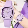 Relógio de Pulso Quartzo de Silicone feminino, Pulseira Casual, Relógio Simplicidade, Marca Original, Presente para Senhoras, Nova Moda