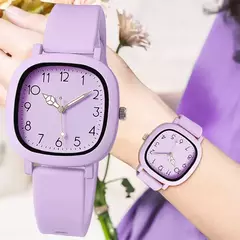 Relógio de Pulso Quartzo de Silicone feminino, Pulseira Casual, Relógio Simplicidade, Marca Original, Presente para Senhoras, Nova Moda