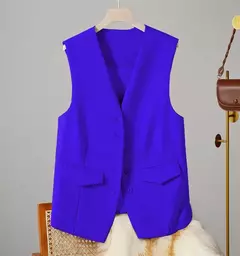 Colete vintage sem mangas feminino, Casacos elegantes, Casacos, Roupa casual, Monocromática, Streetwear, Primavera, Verão, Outono, Vestuário - loja online