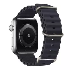 Pulseira esportiva de silicone para Apple Watch, pulseira para iWatch Series 9, 7, 8, 4, 5, 6, SE 2, 49mm, 45mm, 44mm, 42mm, 38 milímetros, 40 milímetros, 41 milímetros, ultra - loja online