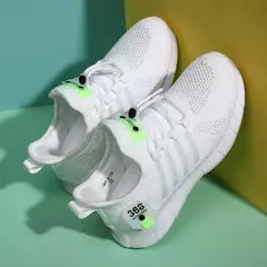 Imagem do Moda calçados esportivos para crianças, tênis de malha respirável para meninos e meninas, sapatos leves ao ar livre