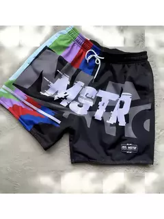 Shorts de praia casual superdimensionado masculino, estampa gráfica da moda, shorts esportivos, solto e confortável - loja online
