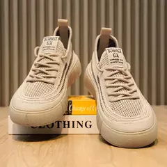 Tênis de malha respirável masculino, leve, confortável, meias antiderrapantes, sapatos esportivos e de lazer, tendência, verão - Wolf Magazine