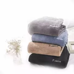 Pijama de lã coral grande masculino, veludo grosso, flanela juvenil quente, conjunto de peles domésticas, outono e inverno - comprar online