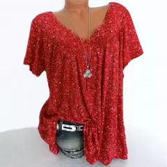 Camiseta comprida sem mangas solta feminina, pijamas com decote em v, tops femininos, moda estampada floral, colete casual sexy, camiseta de verão - Wolf Magazine