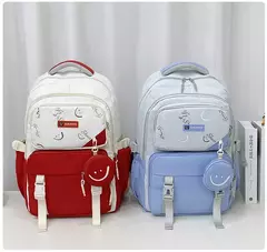 Imagem do Mochila escolar com bolsa para meninas e meninos adolescentes, mochila infantil, bolsa de livros para estudantes primários, estudante do ensino médio