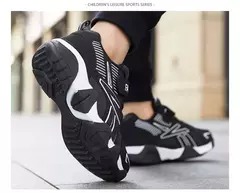 Tênis de couro infantil, sapatos de meninos, casual, tênis, corrida, escola, esportes, crianças, meninos, moda, sapatos de caminhada, 7-12 anos - loja online
