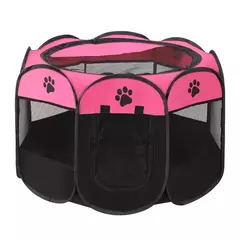 Tenda portátil para animais de estimação, canil octogonal, gaiola para gatos, gaiola para cães pequenos, quatro estações, sala de entrega universal para gatos